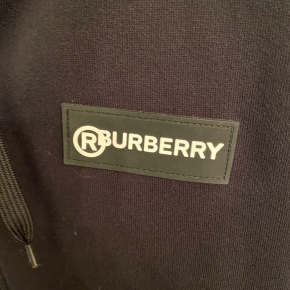 SOLD Burberry Rubber Logo Novacheck Sleeve Hoodie - Picture 13 of 13